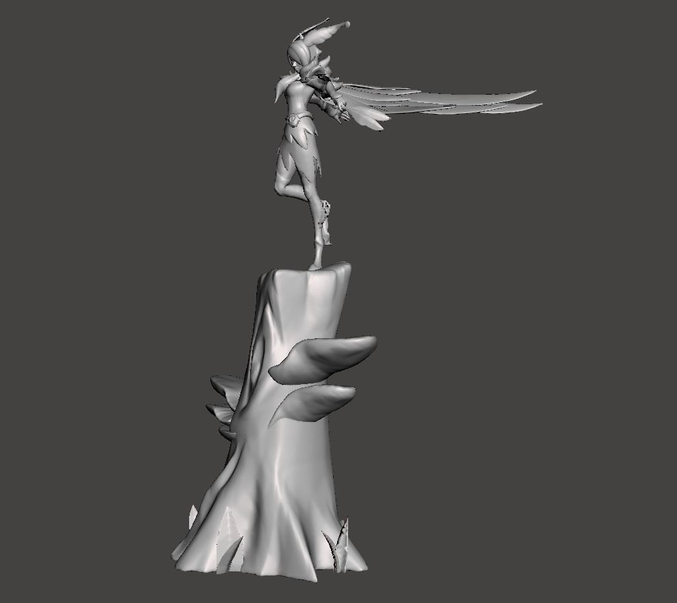 mürver ağacı xayah 3d model lig of efsaneler vahşi yarık lol oyunlar oyuncaklar 3D print model - Mito3D