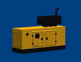electric diesel generator generatore motore elettrico elettronico passatempo fai elettronica industriale gas macchina energia trasformatore carburante olio camion veicolo 3d print model - Mito3D