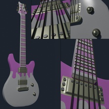 électrique guitare décoratif grand aigle musique instrument concert art 3d print model - Mito3D