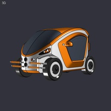 electric toycar concept car toy vehicle cardesign automotive urban auto hobby toys games 3d print model - Mito3D