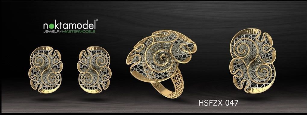 électro fusion mode bague décoration bijoux art luxe conception roue or ancien orné sterling anneaux 3D print model - Mito3D