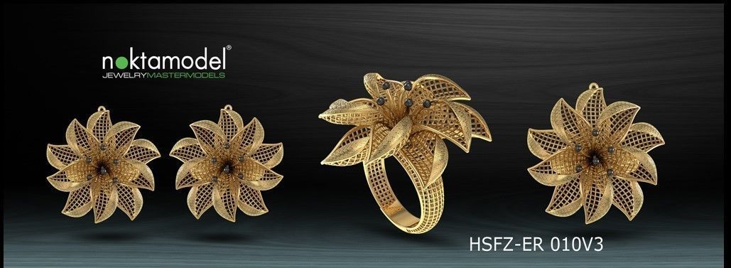 electro fusion moda anel joalheria luxo criatividade imprimível ilustração feito mão Projeto arte argolas 3D print model - Mito3D