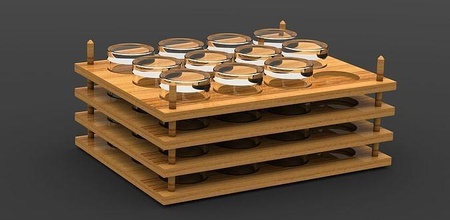 eletrônico componentes armazenamento organização ferramenta madeira eletrônicos caixa boxe recinto passatempo faça 3d print model - Mito3D