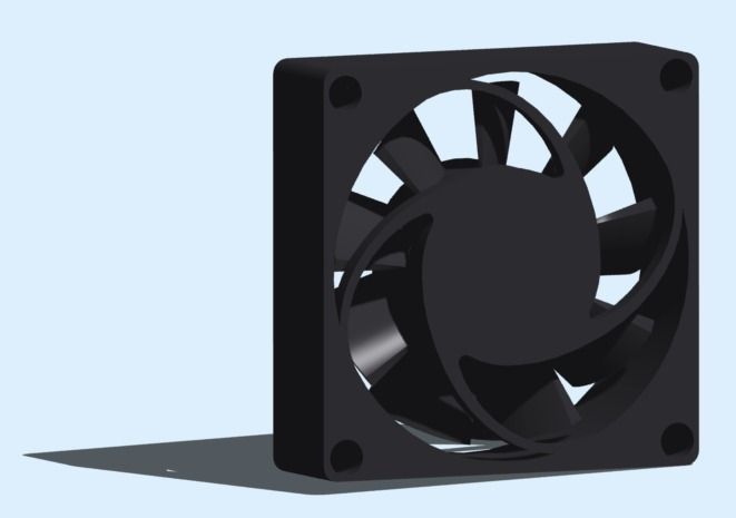 eletrônica ventilador do computador hobby-diy fã de resfriamento soprando hobby diy 3D print model - Mito3D