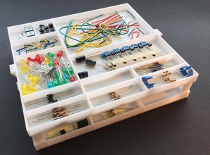 electrónica componente partes bandeja componentes arduino raspberrypi organización escritorio banco clasificación pasatiempo bricolaje diy 3d print model - Mito3D
