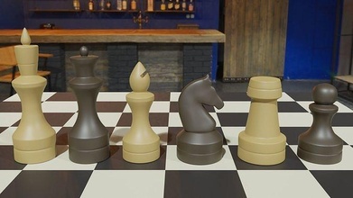 elegant chess set 3d printable pieces pawn queen knight mate piece bishop medieval check castle horse game games toys board 3d print model - Mito3D