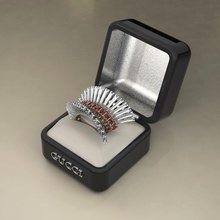 elegante anello cocktail gioielli prototipazione famiglia altri anelli 3d print model - Mito3D