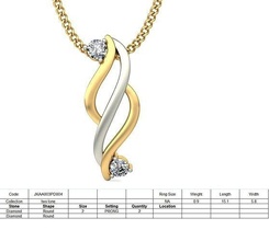 zarif elmaslar kolye altın Zincir elmas moda takı 3d print model - Mito3D