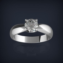 engagement diamant ring schmuck 3d drucken modell juwel druckbar silber gold brillant hochzeit weiß kleidung elegant zubehörteil mode ringe 3d print model - Mito3D