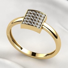 elegant pflastern rahmen gold ring nashorn juwel 3dprint druckbar hochzeit engagement luxus diamant brillant rhodium rubin smaragd citrin saphir zirkon schmuck ringe 3d print model - Mito3D