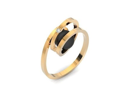 elegant ring pearl stone 270 stylish geometry geometric shape jewelry 3d modeling creative design rapid prototiping rendering animation jewel gem rings 3d print model - Mito3D