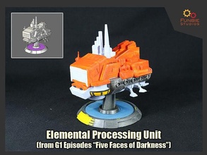 elementar processamento unidade transformadores g1 icônico navios naves espaciais coleção jogos brinquedos 3d print model - Mito3D