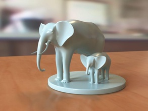 el elefante escultura art 3dprint de culto la naturaleza animal las esculturas 3d print model - Mito3D