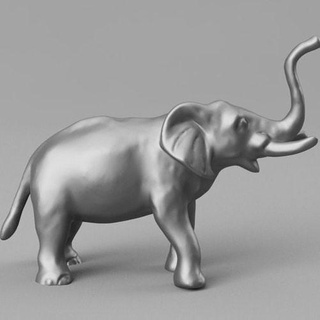 l'éléphant animal savane zèbre zoo nature maison décor 3d print model - Mito3D