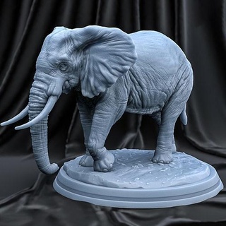 Elefant 3dprintmodel 3dmodel Upcycling summen Hand Ring Spiel Tier Tiere Löwen Tiger Pokémon Kettensäge Respekt Neujahr Skulpturen Kunst 3d print model - Mito3D