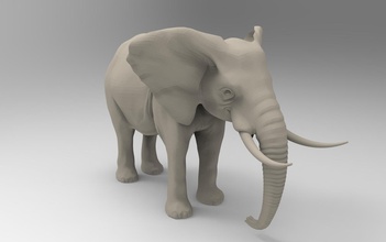 elephant 3d printable games-toys aimals toys printing games 3d print model - Mito3D