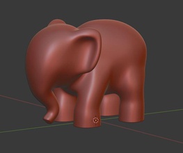 elefante 3d stampa animali Africa scultura arte sculture 3d print model - Mito3D
