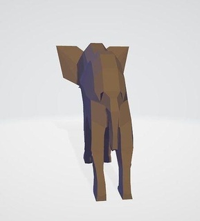 elefante 3d negocio Arte animal naturaleza estatua réplica salvaje criatura imprimible publicidad animales mamífero 3d print model - Mito3D