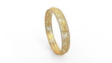elephant bangle gold jewel jewellry jewelry silver printable fashion wedding solitaire saphire ruby necklace love bracelet bracelets 3d print model - Mito3D