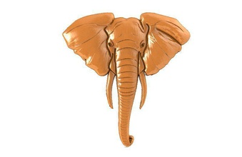 elefante bas relief cnc router arte sollievo animale testa segni loghi 3d print model - Mito3D