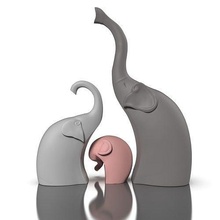 elephant family sculpture animal art figure nature interior statue deco decorative sculptures 3d print model - Mito3D