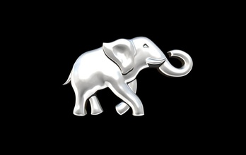 fil takı model cnc hayvanlar Rahatlama Afrika Hindistan 3d gümüş 3d print model - Mito3D