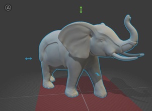 elefante modelo listo para imprimir art el los elefantes mamíferos africano a animales las esculturas 3d print model - Mito3D