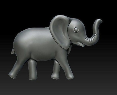 elefante colgante pendiente joyería joya colgantes oro plata animal imprimible naturaleza collar África africano salvaje 3d print model - Mito3D