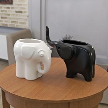 l'éléphant pot planteur imprimable plante animal intérieur mignonne dessin animé dumbo safari zoo drôle Jeux jouets 3d print model - Mito3D