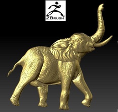 Elefant relief Schmuck Elefanten bedruckbar ist Anhänger gold Ungeheuer die Erleichterung Silber 3dm stl 3ds obj cad hoch poligonal Natur drucken Tier wild Kreatur - 3d print model - Mito3D