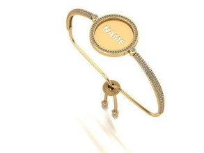 élevé cadre bracelet bijoux or argent platine diamant brillant gemme bague boucle d'oreille collier pendentif broches pandora charme boule pandoracharm 3d imprimable bracelets 3d print model - Mito3D