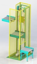 ascensore automatico pallet trasportatore auto automazione riempimento mal scatola arte 3d print model - Mito3D