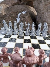 duende xadrez jogos conjunto medieval borda cavaleiro peças paladino cruzado v2 fracasso personagem stl arquivo 3d fantasia brinquedos 3d print model - Mito3D