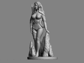 elf girl art elf girl woman sculpture statue sexy characters female elfa fantasy fiction character human women lady winged wings art sculptures