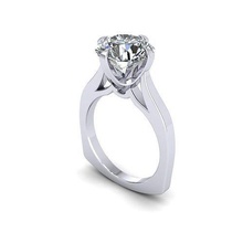 blatt Diamant Ring Juwel Engagement Hochzeit Schmuck Silber Gold engagem Mode Sterling Anhänger Halskette Schönheit Ohrringe Ringe 3d print model - Mito3D