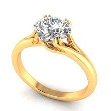 rifuggire diamante squillare gioiello gemma Fidanzamento nozze gioielleria argento oro engagement moda sterlina pendente collana bellezza orecchini anelli 3d print model - Mito3D