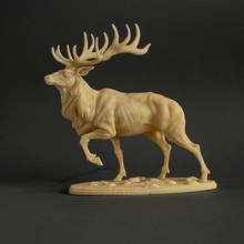 alce 3d impresión animal ciervo criatura realista compañero bosque presupuesto soportado escultura miniatura figurilla fauna silvestre arte esculturas 3d print model - Mito3D
