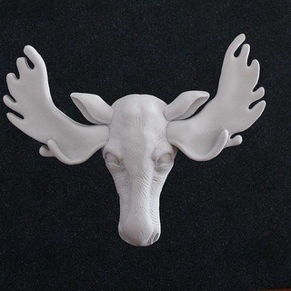 elk head deer animals moose horn doe nature art sculptures 3d print model - Mito3D