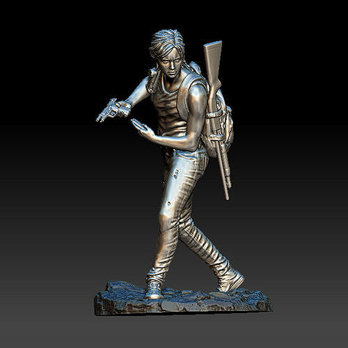 ellie us joel l'ultimo figura 3dprint ender3 3ddesing 3dmodel scultura personaggio gioco gamefigure arte sculture 3D print model - Mito3D