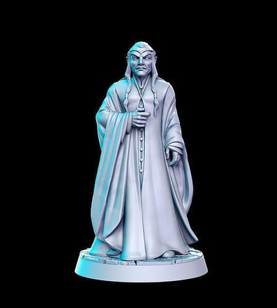 elrond hobbit lord of rings lotr 32mm pre-supported fellowship tolkien gimli frodo gandalf middle earth legolas aragorn miniatures figurines 3d print dnd heroquest dungeon games toys board 3d print model - Mito3D