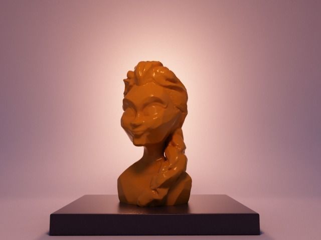 elsa gefroren kunst schnee königin disney skulptur skulpturen 3D print model - Mito3D