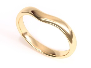 elsa peretti bande de mariage anneau bijoux la bague en diamant l'anneau imprimable le joyau platine tiffany luxe d'argent l'amour or ensemble saint-valentin les anneaux 3d print model - Mito3D