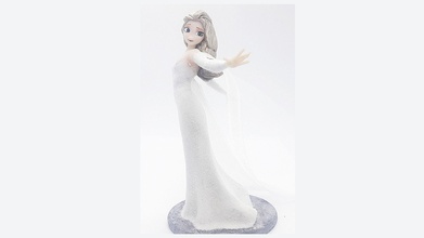elsa beyaz elbise model kadın kız moda güzel dondurulmuş frozen2 sanat heykeller 3d print model - Mito3D