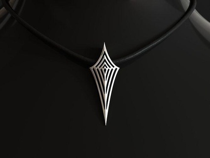 elven arrow pendant 3d model jewelry fashion silver printable sterling necklace jewellery jewel art noveau bird nouveau gold print necklaces elfico noldor pendants 3d print model - Mito3D