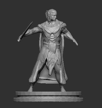 elfo blademaster maschio figurina figura spada dnd cantautore mini tavolo dungeon draghi esploratore giochi giocattoli tavola 3d print model - Mito3D