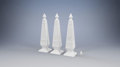 edel elfen obelisk 10mm kriegsmeister landschaft highelves walddrache ausgezeichnete miniaturen terrain spiele spielzeuge 3d print model - Mito3D