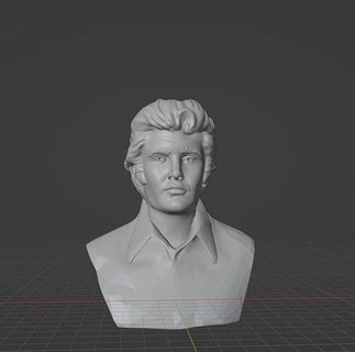 Elvis Presley Roi Roche rock Roll chanteur Eric Clapton Michael Jackson encens art sculptures 3d print model - Mito3D