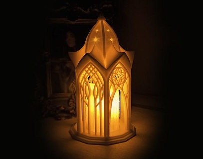 elvish lantern lotr lamp light lighting interior design candle shine hobbit glow elf rivendell lord rings city tower castle palace arwen house 3d print model - Mito3D