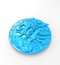 emblem 1 jewelry logo logotype badge vector company rings 3d print model - Mito3D
