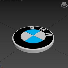 emblème voiture symbole rond bavarois conception véhicule art 3d print model - Mito3D